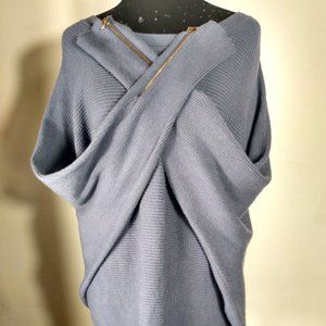 Philosophy the Republic Blue Dolman Sleeve Sweater Size: Large